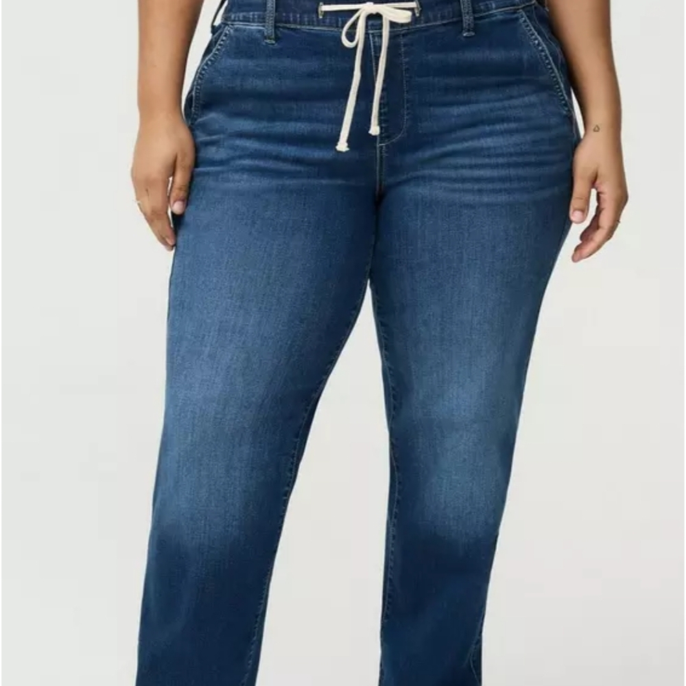 torrid Dark Indigo Jeans with Gold Stitching